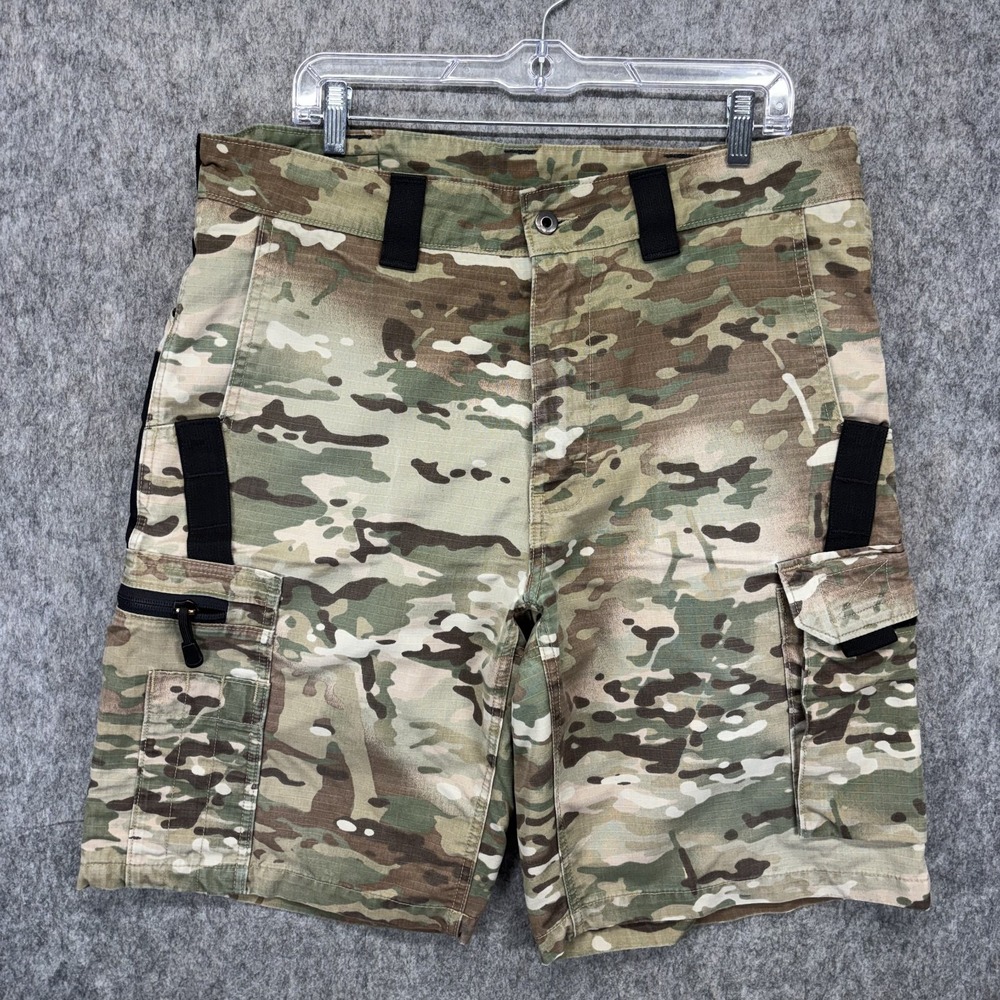 Kitanica Range Tactical Shorts Men's 36 x 11 Multicam Camouflage Rip Stop EDC